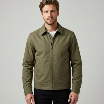 Simon | Men’s Harrington Bomber Jacket with Checked Lining
