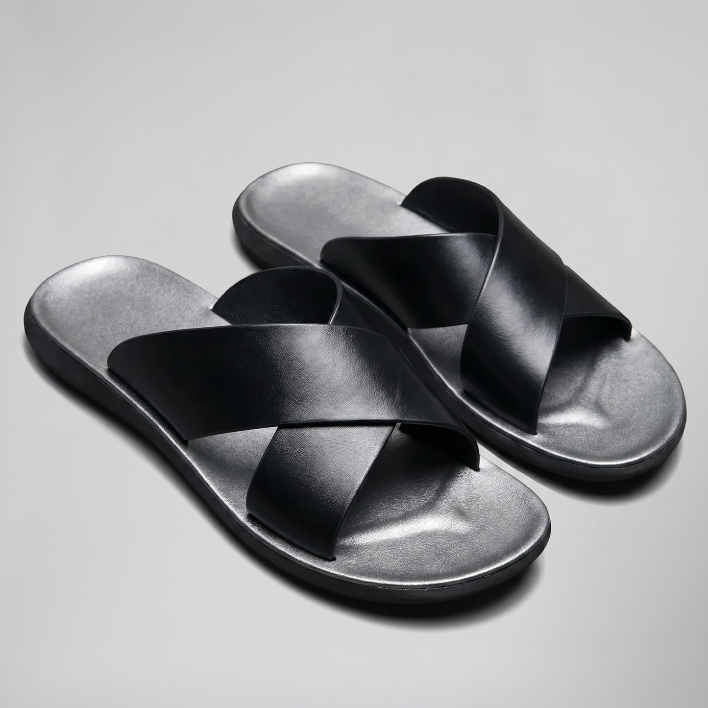 Rosenau | Herren Leder Sandalen – Crossover