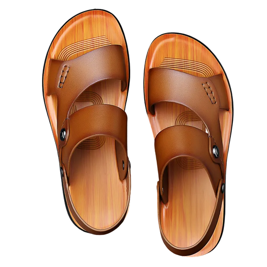 Herren-Doppelschulter-Sandalen mit Rückenschnalle