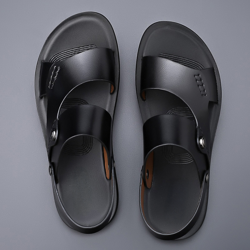 Herren-Doppelschulter-Sandalen mit Rückenschnalle