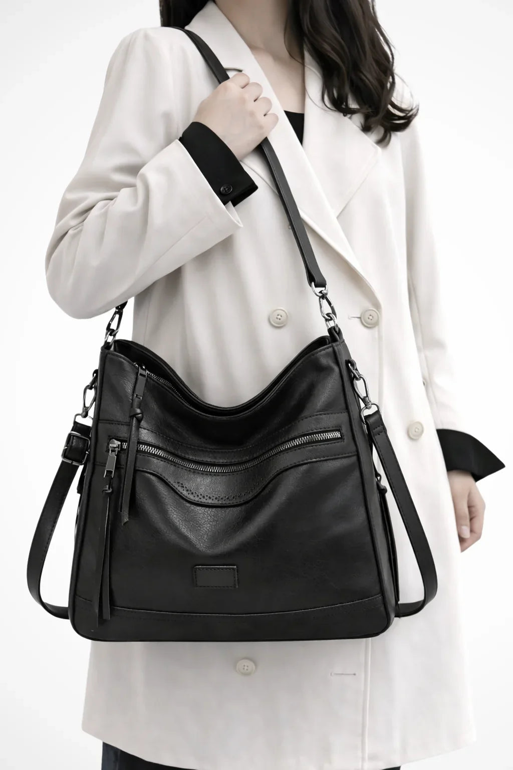 Mia | Women's Slouchy Shoulder Bag with Multiple Compartments