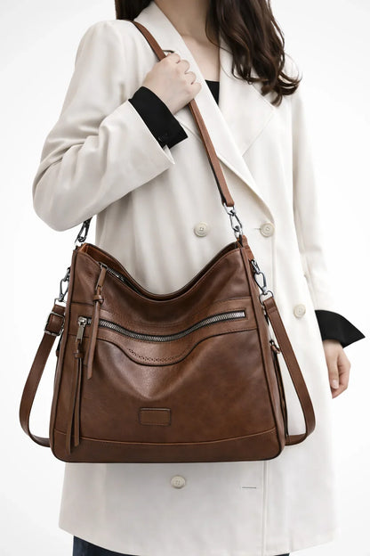 Mia | Women's Slouchy Shoulder Bag with Multiple Compartments
