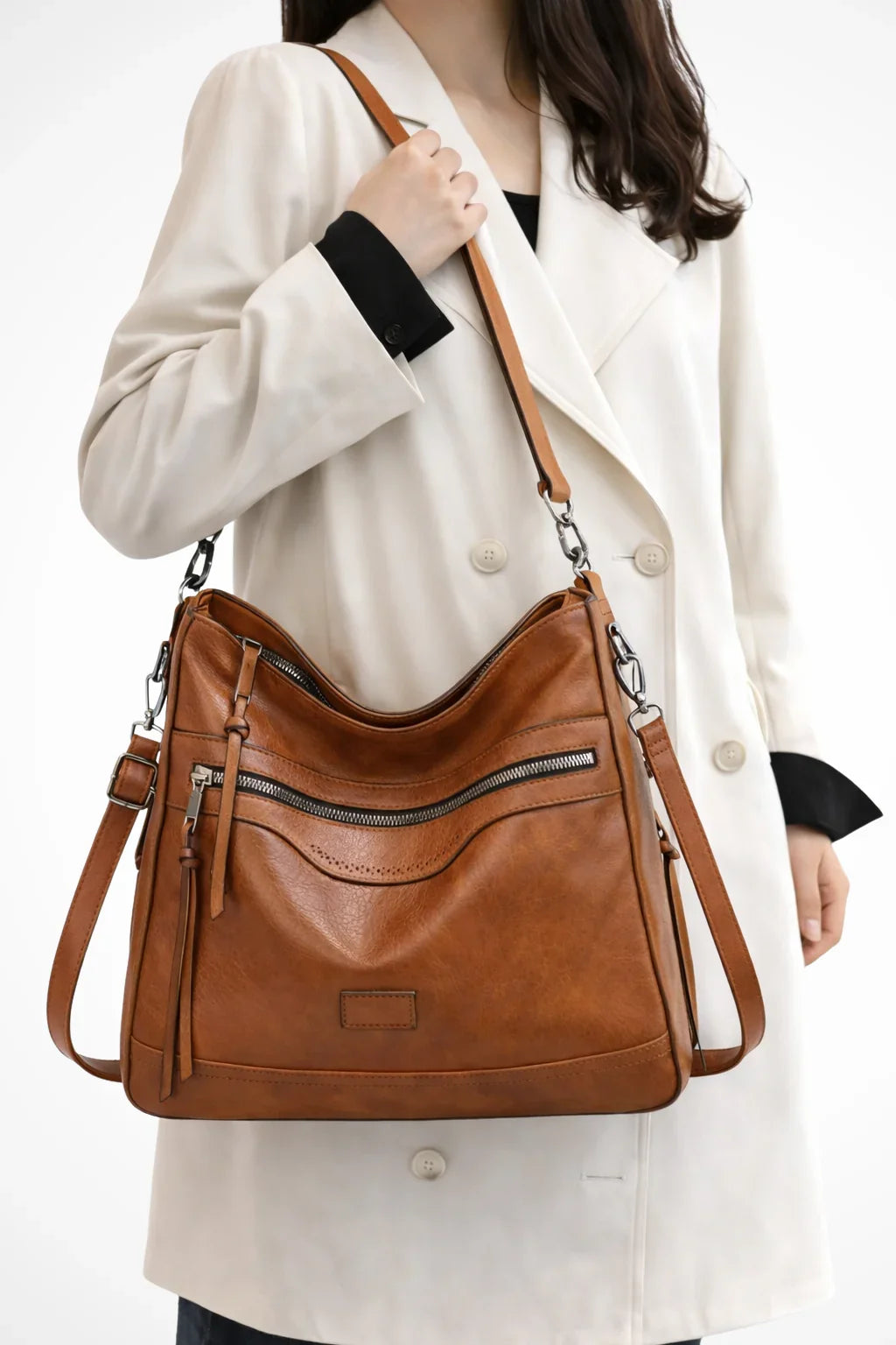 Mia | Women's Slouchy Shoulder Bag with Multiple Compartments