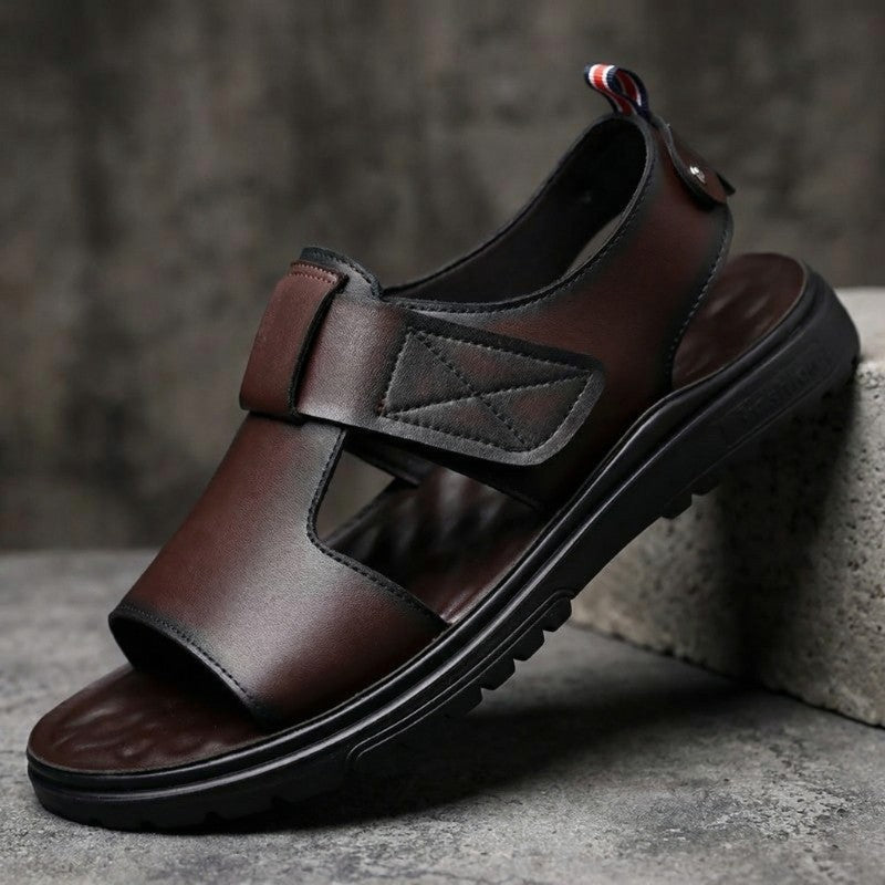 Rosenau™ | Leder offene Zehen Fischer Sandalen