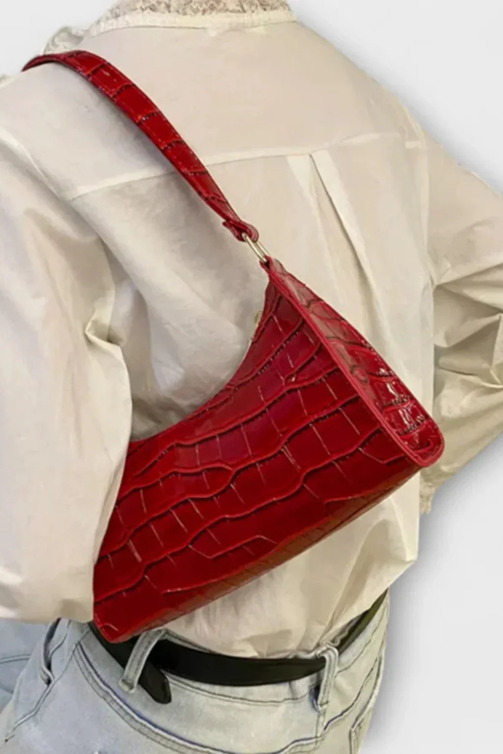 Sylvia | Women's Shoulder Bag with Top Zip Closure