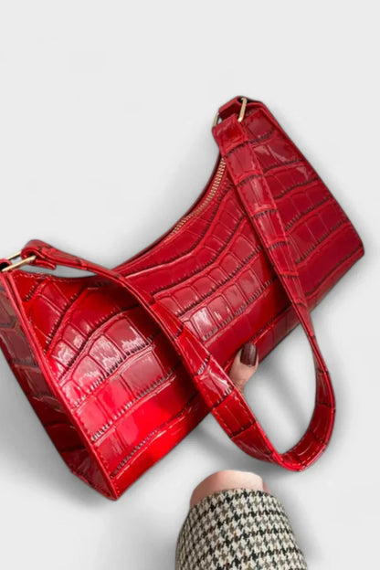 Sylvia | Women's Shoulder Bag with Top Zip Closure