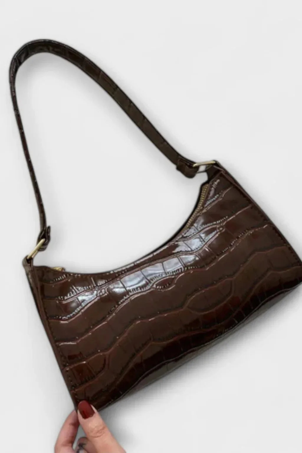 Sylvia | Women's Shoulder Bag with Top Zip Closure