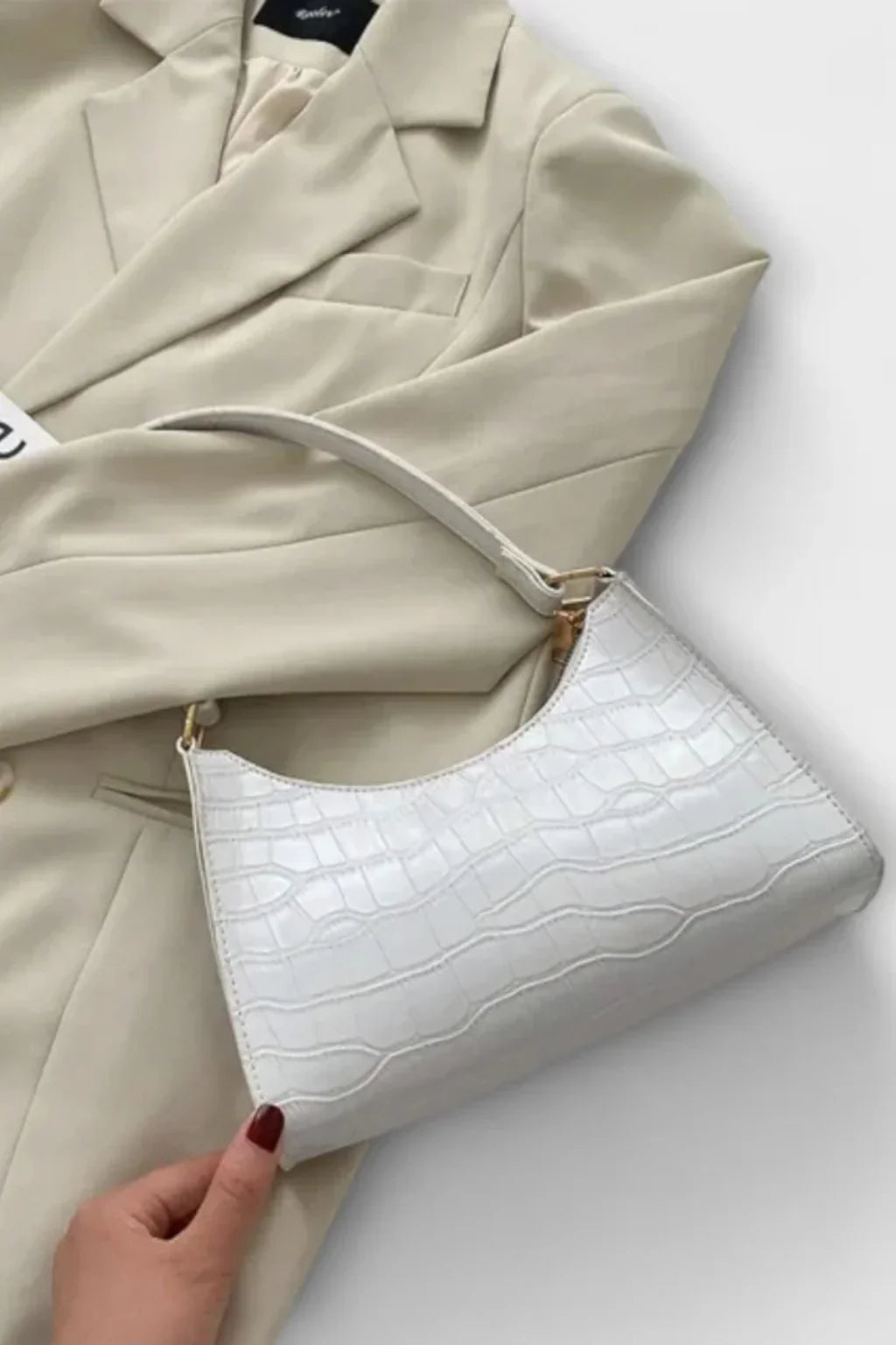 Sylvia | Women's Shoulder Bag with Top Zip Closure