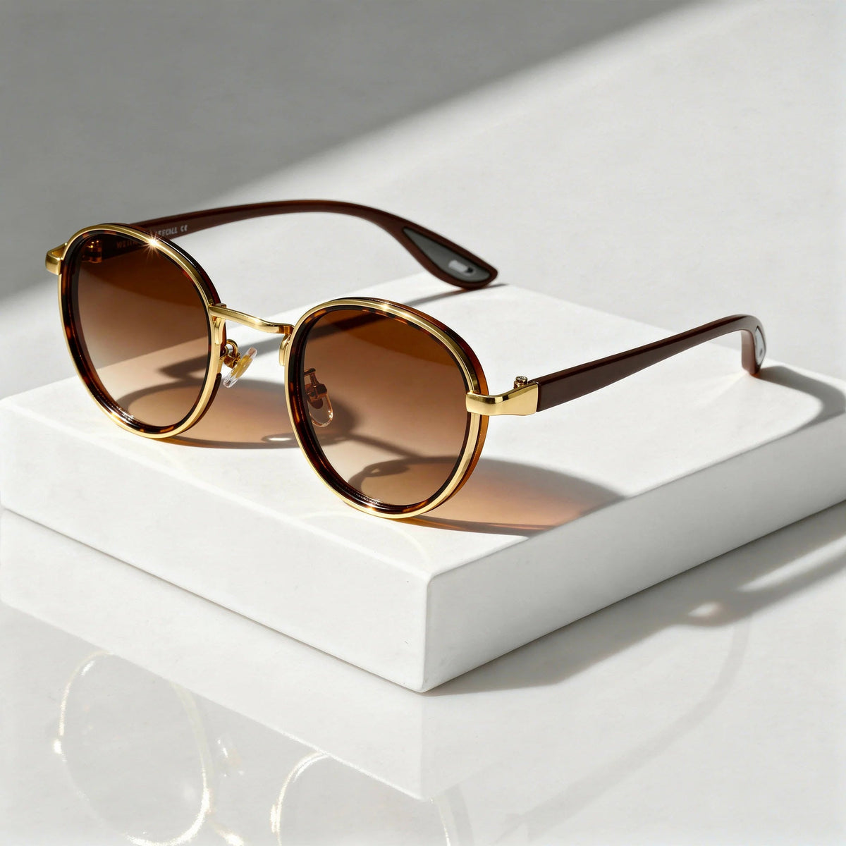 Onyx | Unisex Vintage Round Sunglasses
